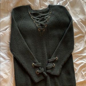 Dark green sweater